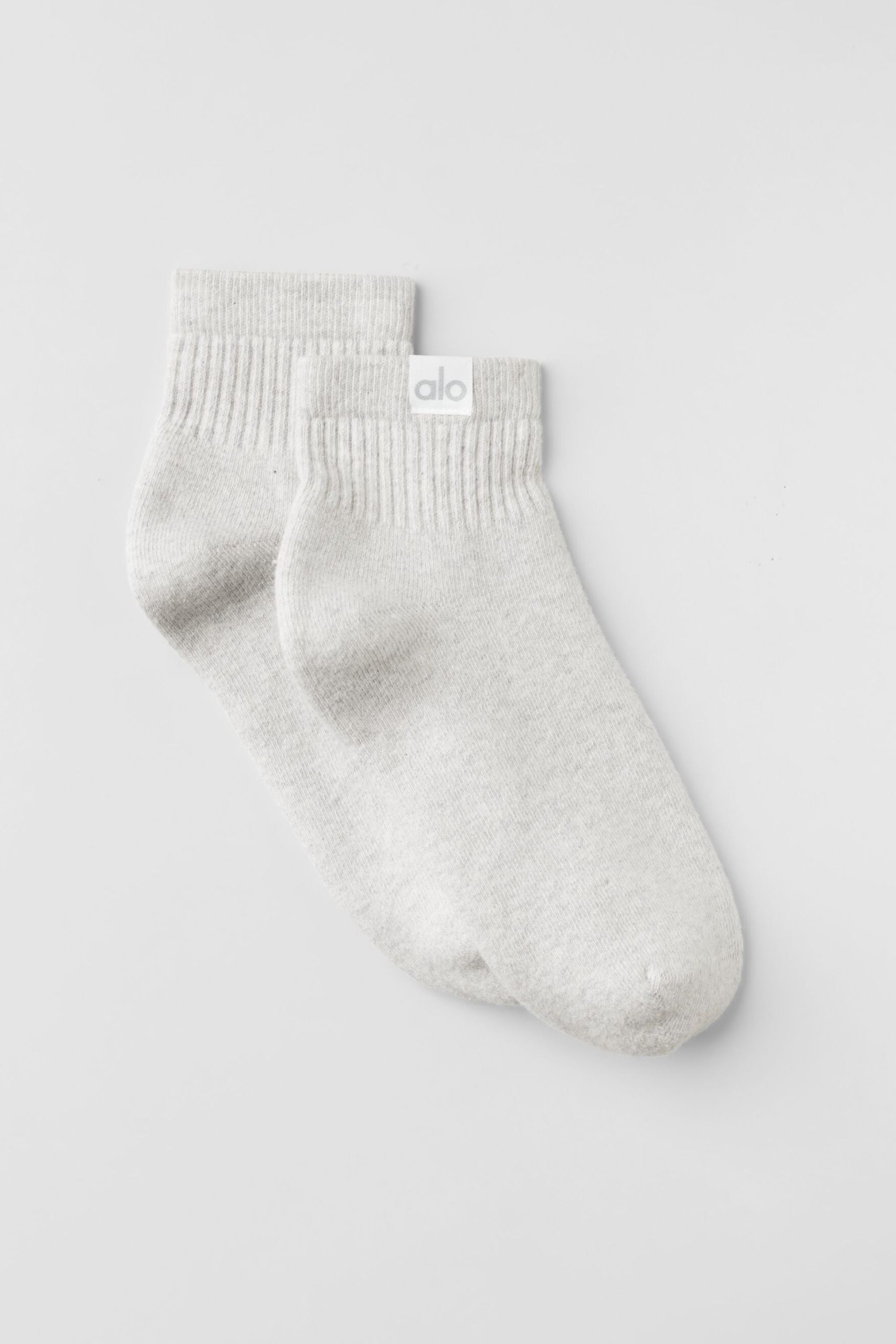 Quarter Crew Street Sock - White Heather