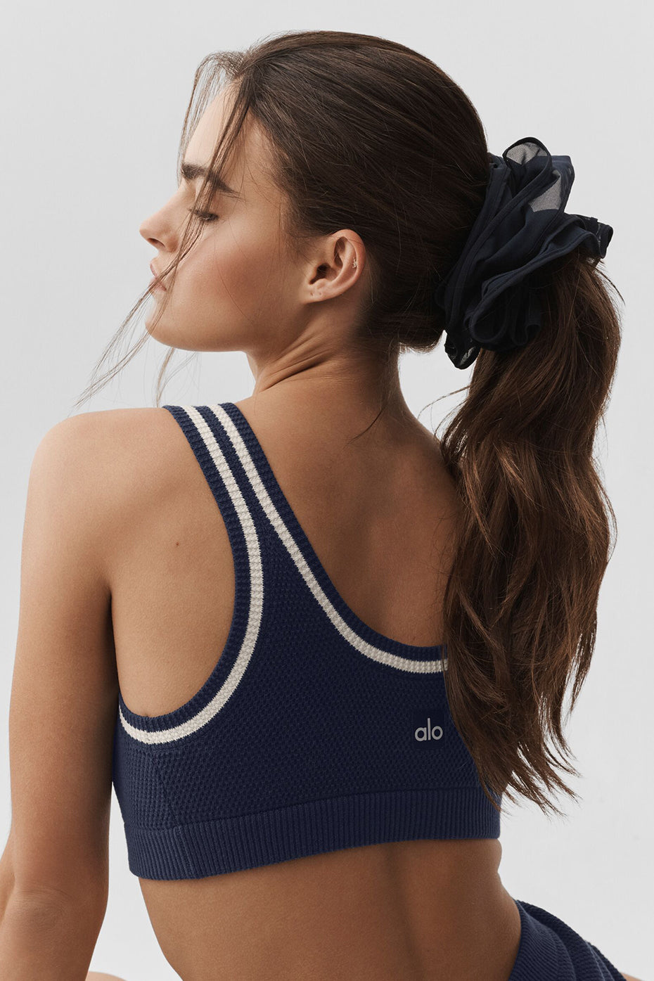 Mesh Sweet Nothing Oversize Scrunchie - Navy