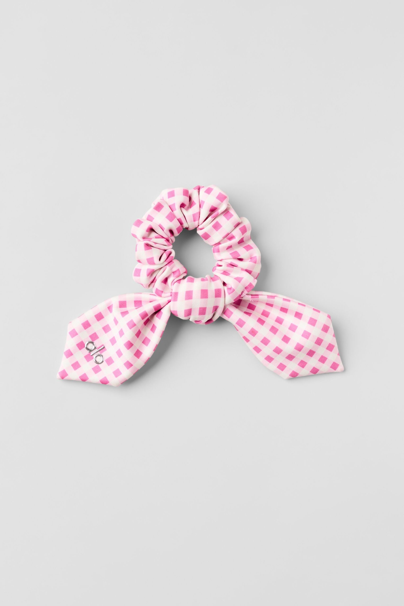 Airlift Gingham Rhythm Scrunchie - Paradise Pink Gingham - Image 2
