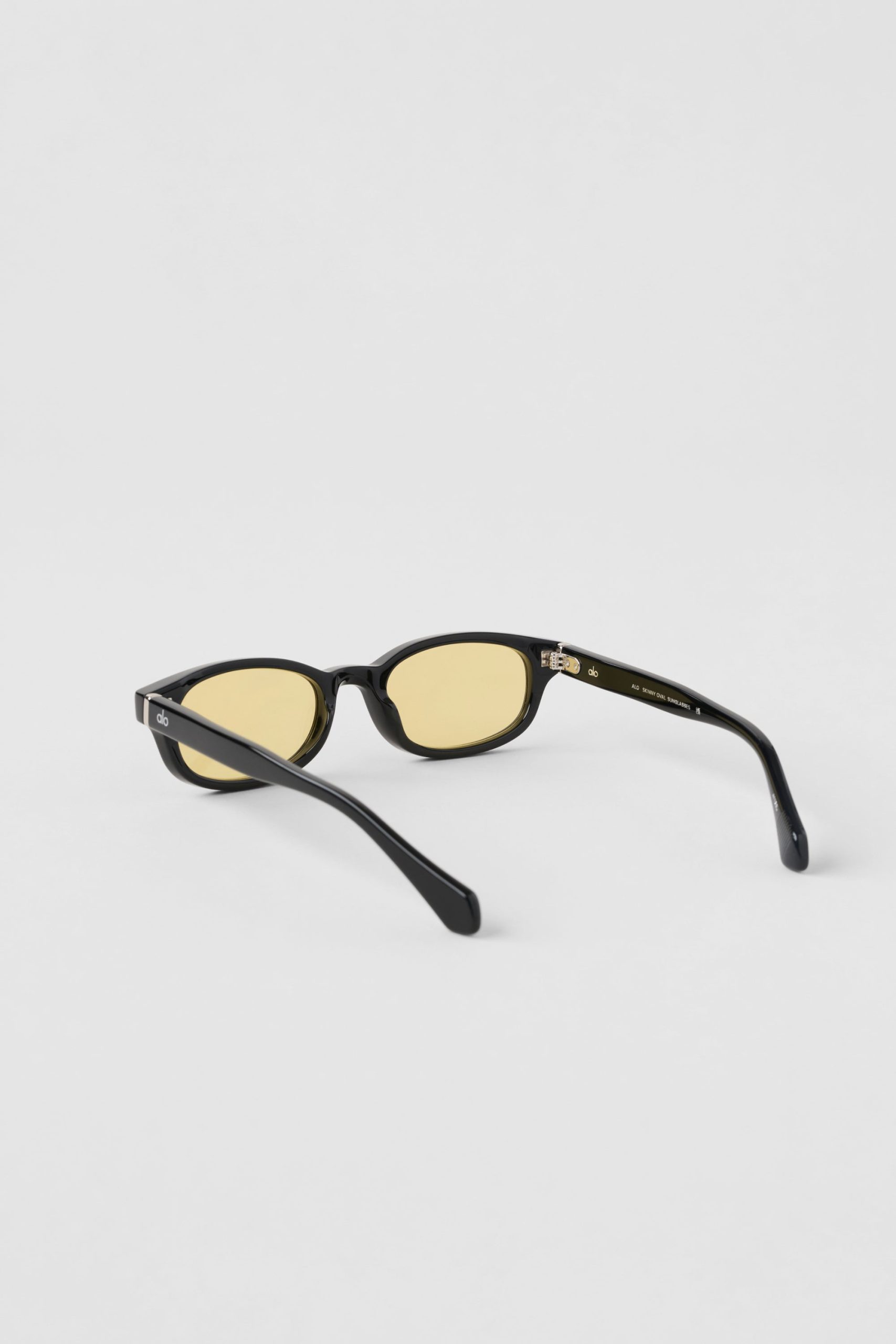 ALO Skinny Oval Sunglasses - Black/Yellow - Image 2