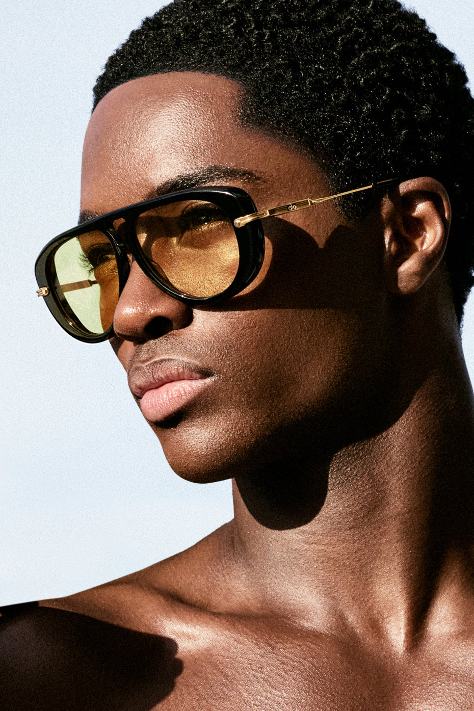 ALO Aviator Sunglasses - Black/Yellow - Image 4