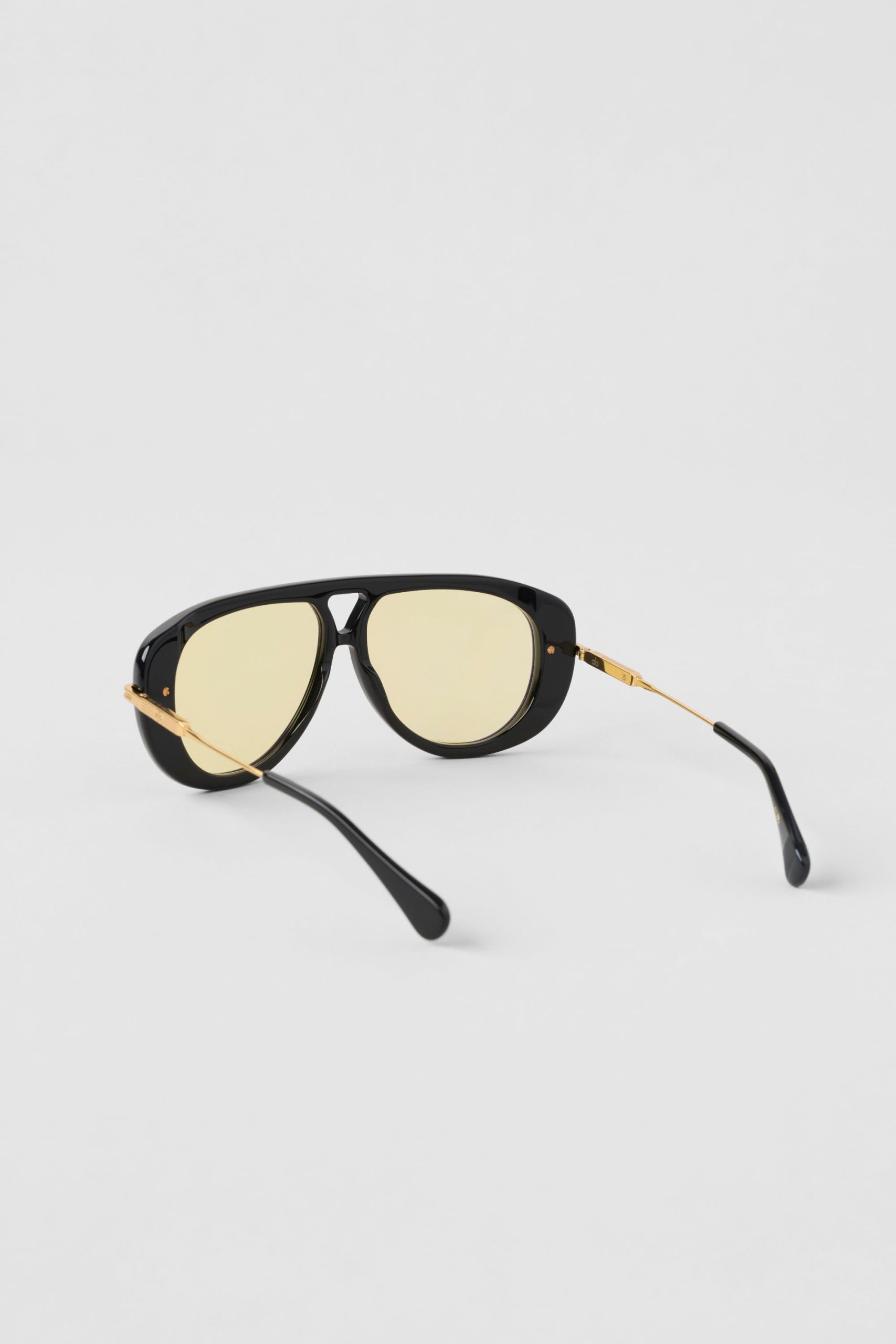 ALO Aviator Sunglasses - Black/Yellow - Image 2