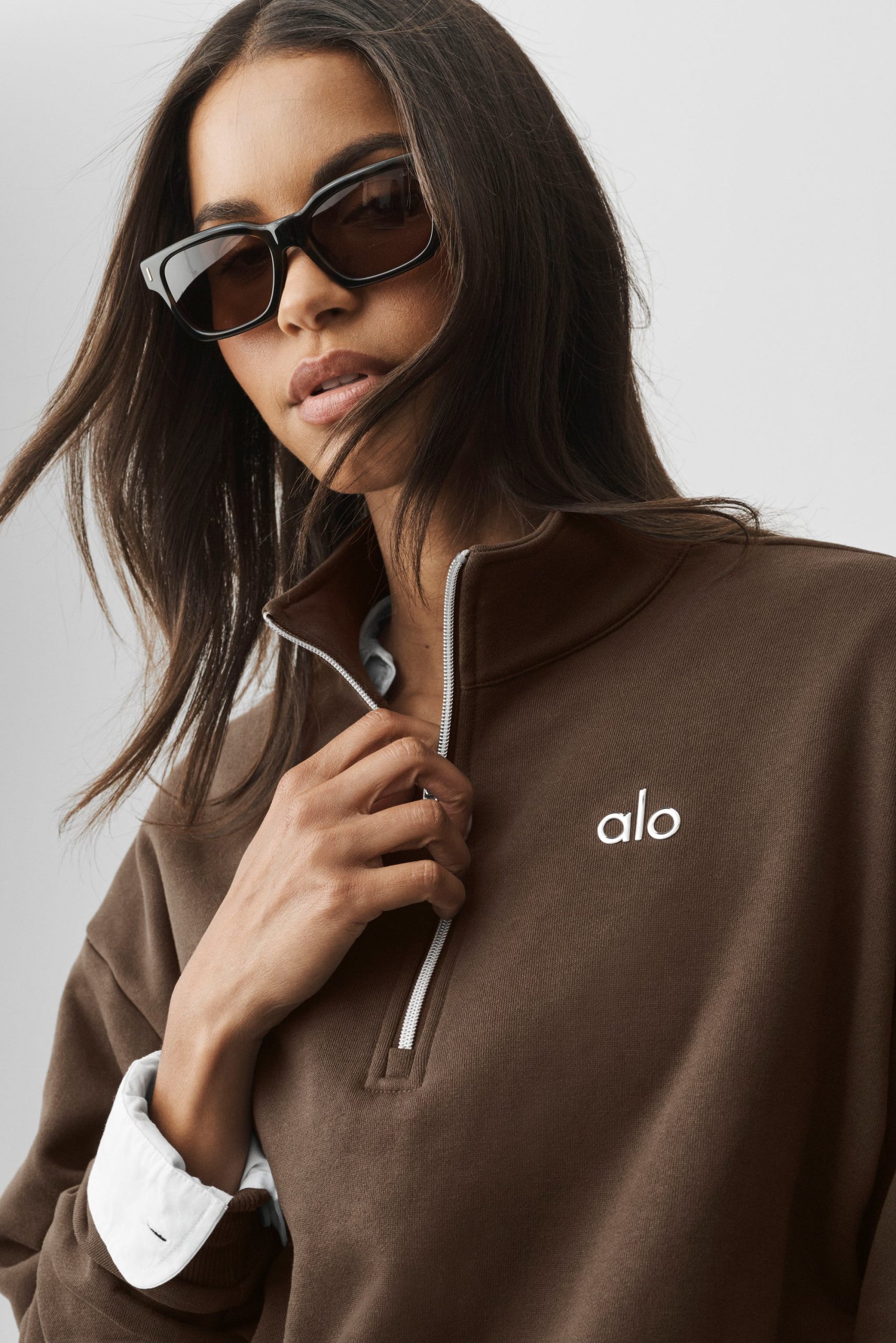 ALO Rectangle Sunglasses - Tortoise - Image 4