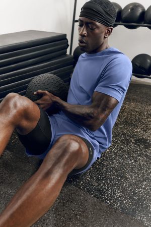 ALO Vapor Crewneck Short Sleeve - Provence Blue