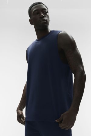 Conquer Muscle Tank - Navy