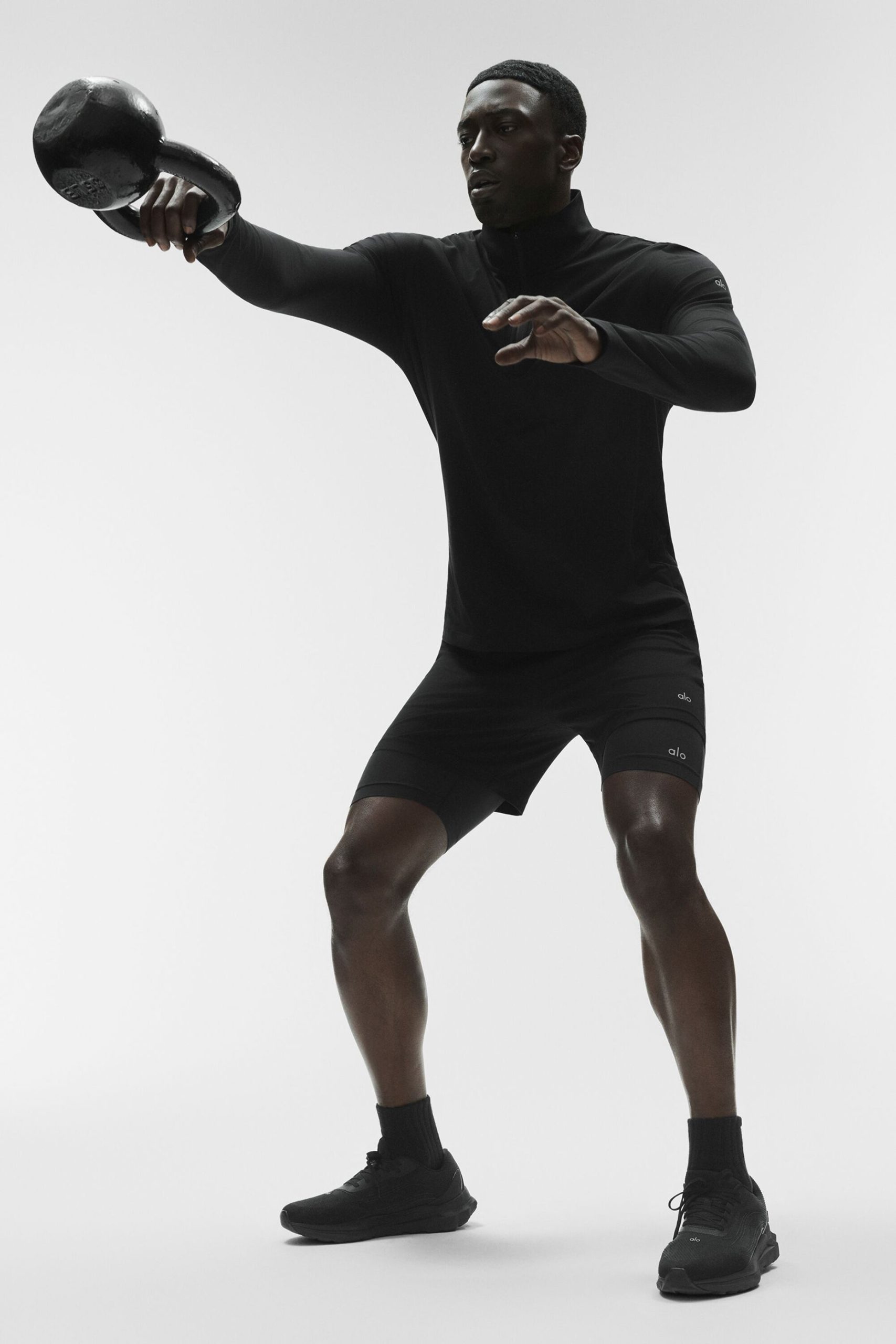 Conquer 1/4 Zip Reform Long Sleeve - Black - Image 4