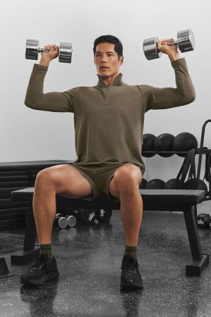 Conquer 1/4 Zip Reform Long Sleeve - Olive Tree
