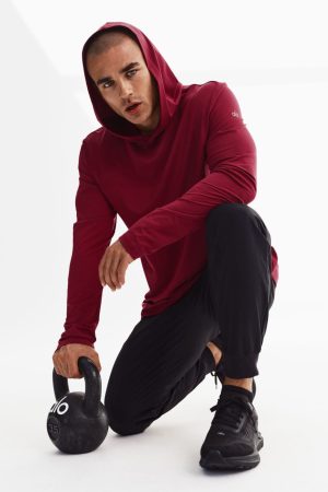 Conquer Reform Long Sleeve With Hood - Garnet