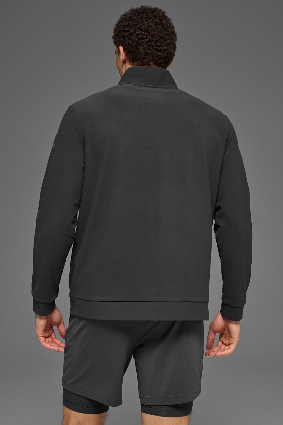 Conquer Max Mock Neck Full Zip - Anthracite - Image 4