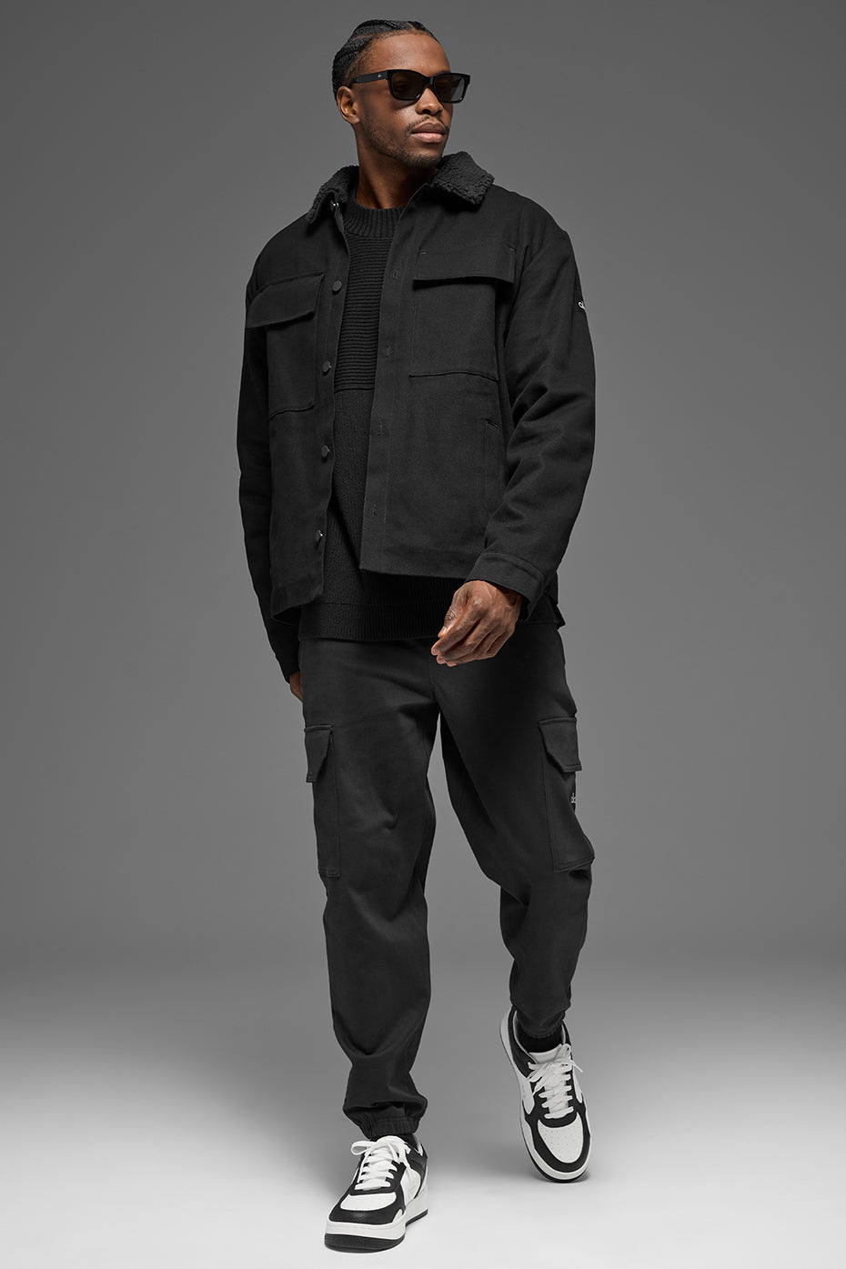 Canvas Utility Shacket - Black - Image 6