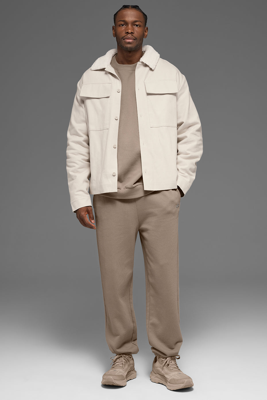 Canvas Utility Shacket - Bone - Image 4