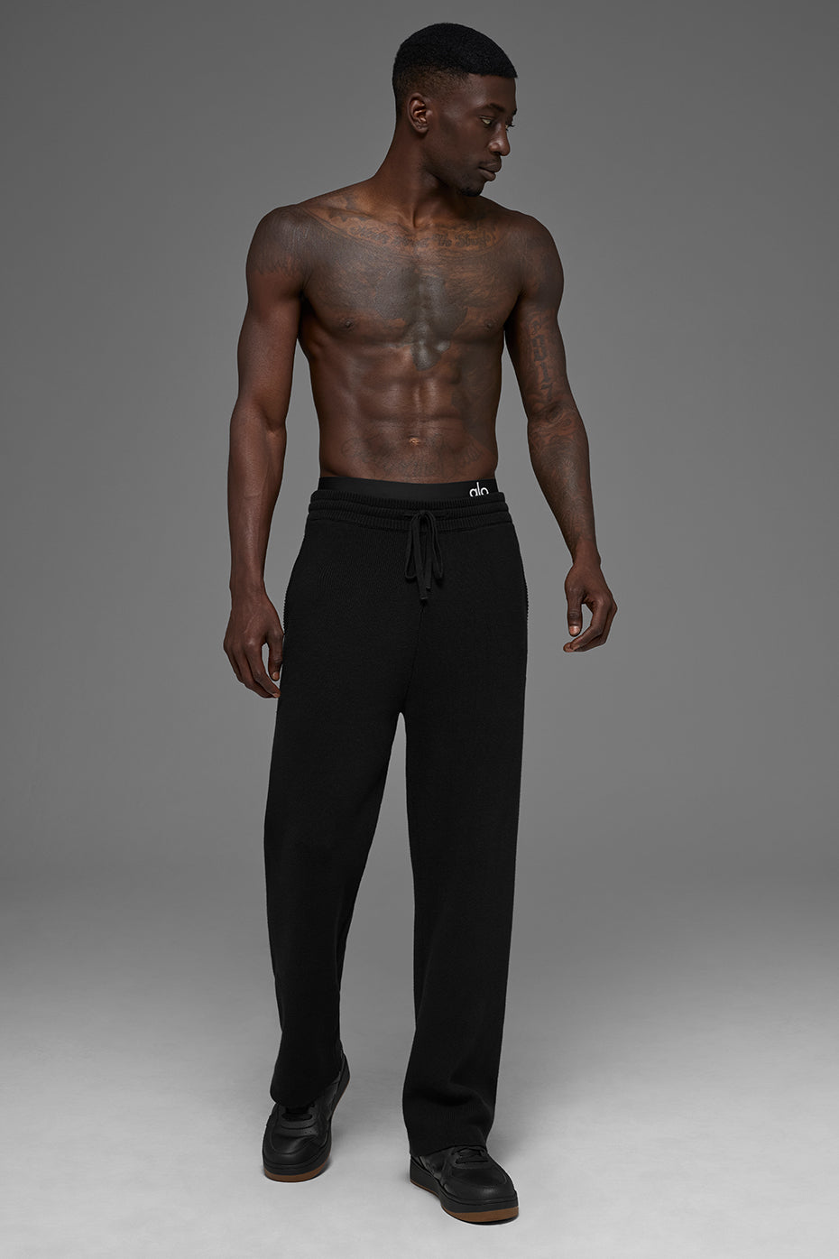 Scholar Straight Leg Sweatpant - Black - Image 4
