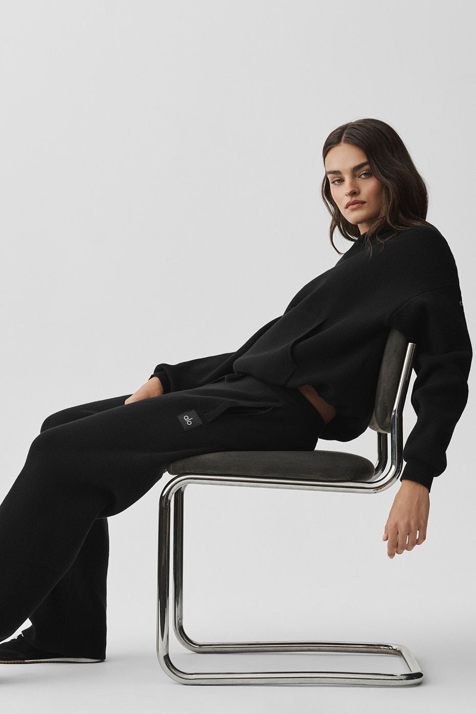 Scholar Straight Leg Sweatpant - Black - Image 4
