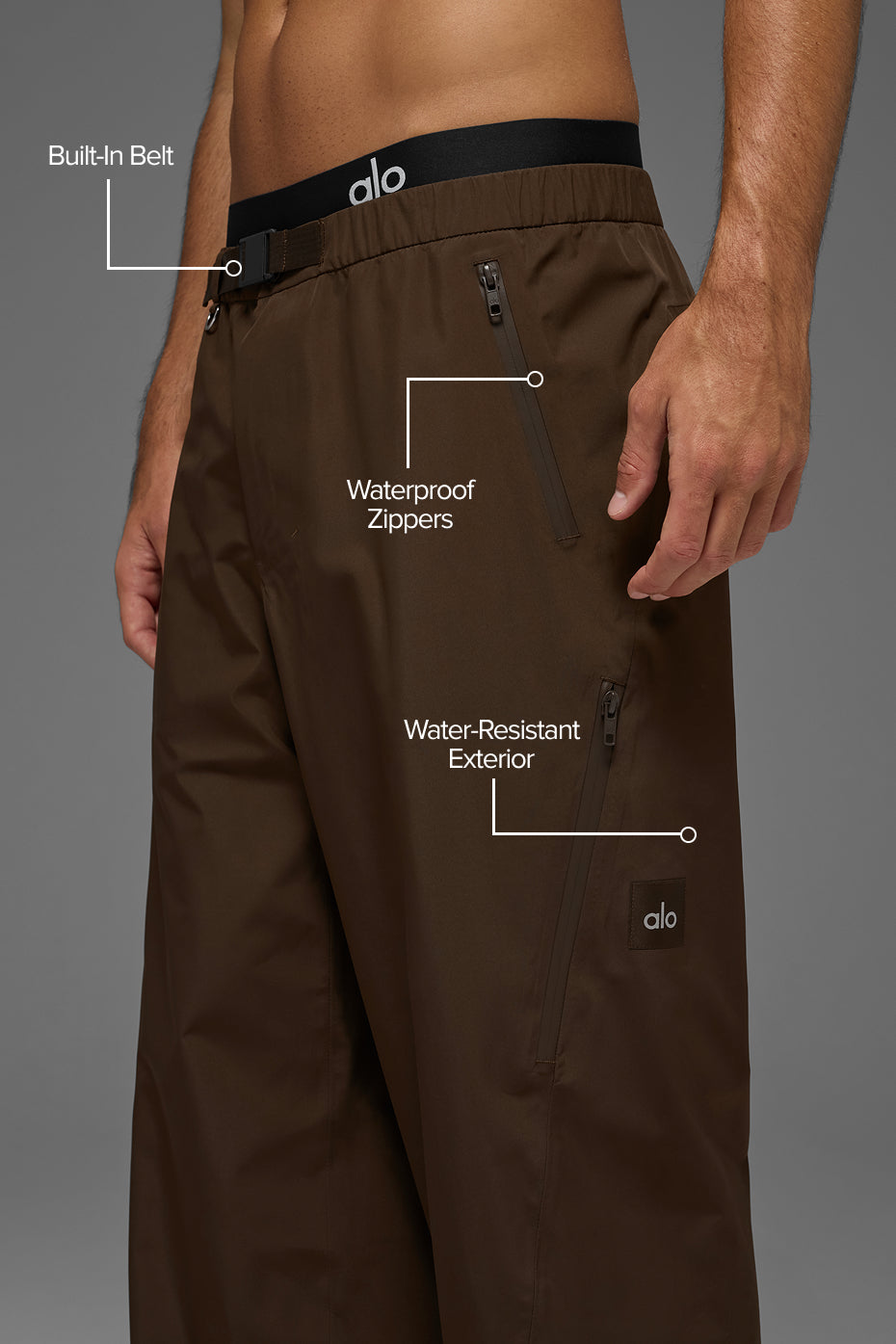 Alpha Shell Pant - Espresso - Image 2