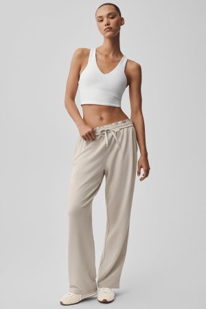 Double Take Straight Leg Pant - Bone