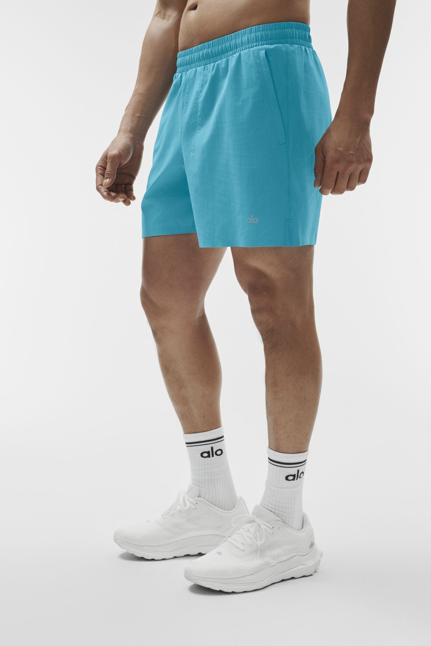 5 Traction Running Short - Blue Breeze - Image 3