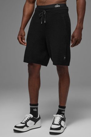 7 Sports Club Sweater Knit Short - Black