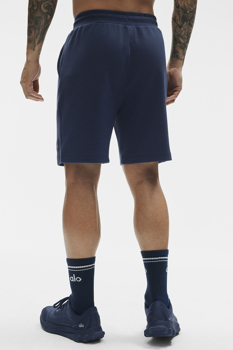7 Waffle Lounge Short - Navy - Image 4