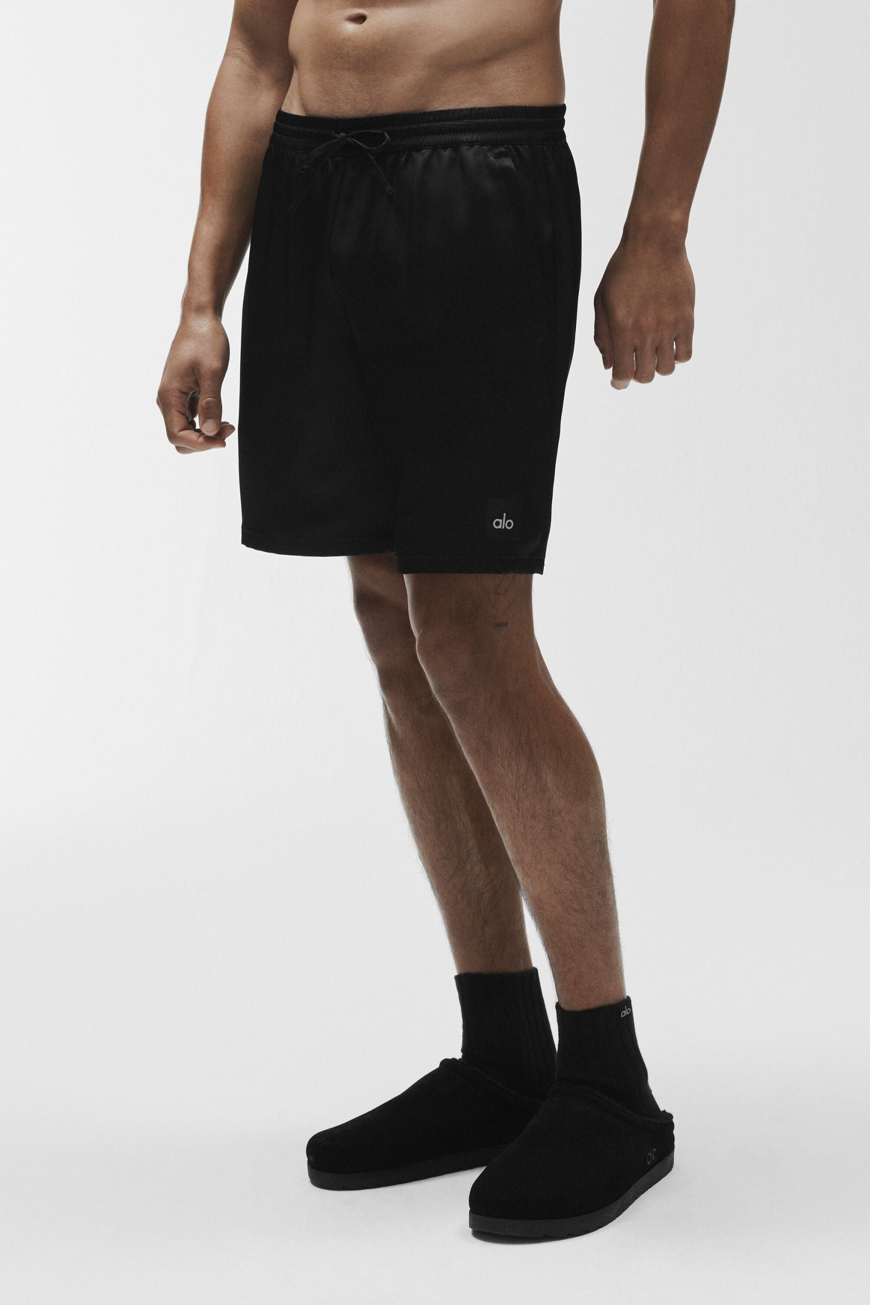 7 Satin Horizon Short - Black - Image 3