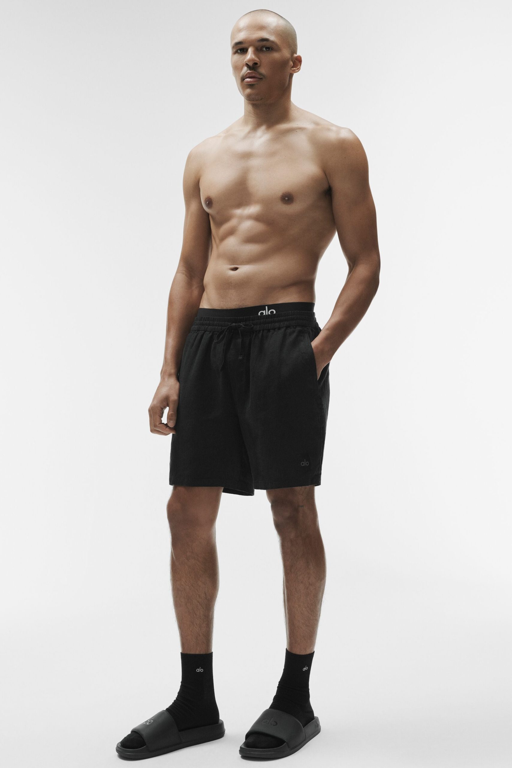 7 Linen Days Short - Black - Image 4