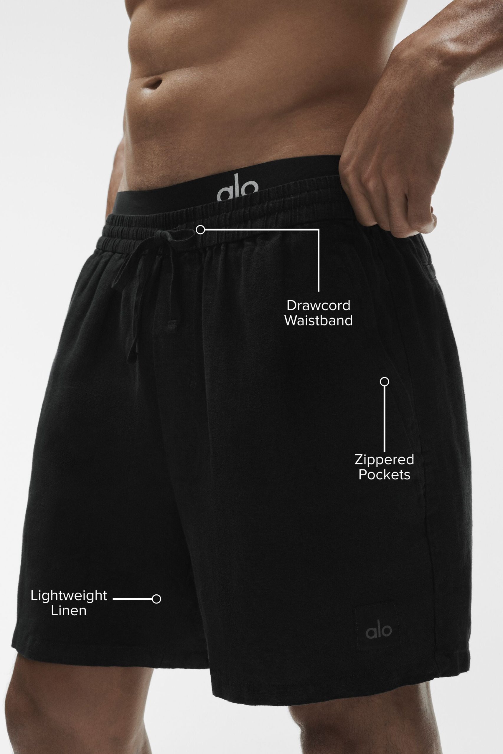 7 Linen Days Short - Black - Image 2