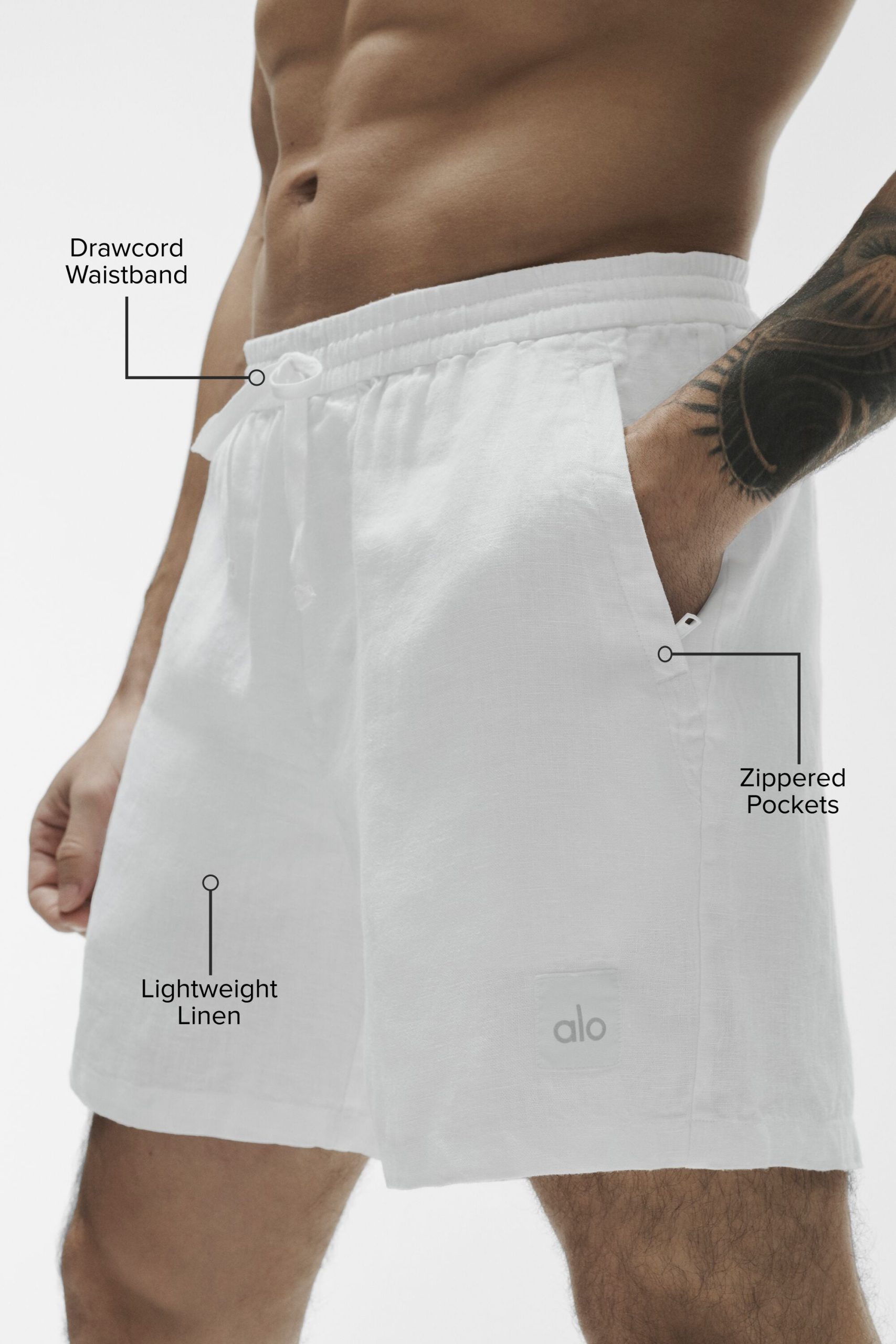 7 Linen Days Short - White - Image 2