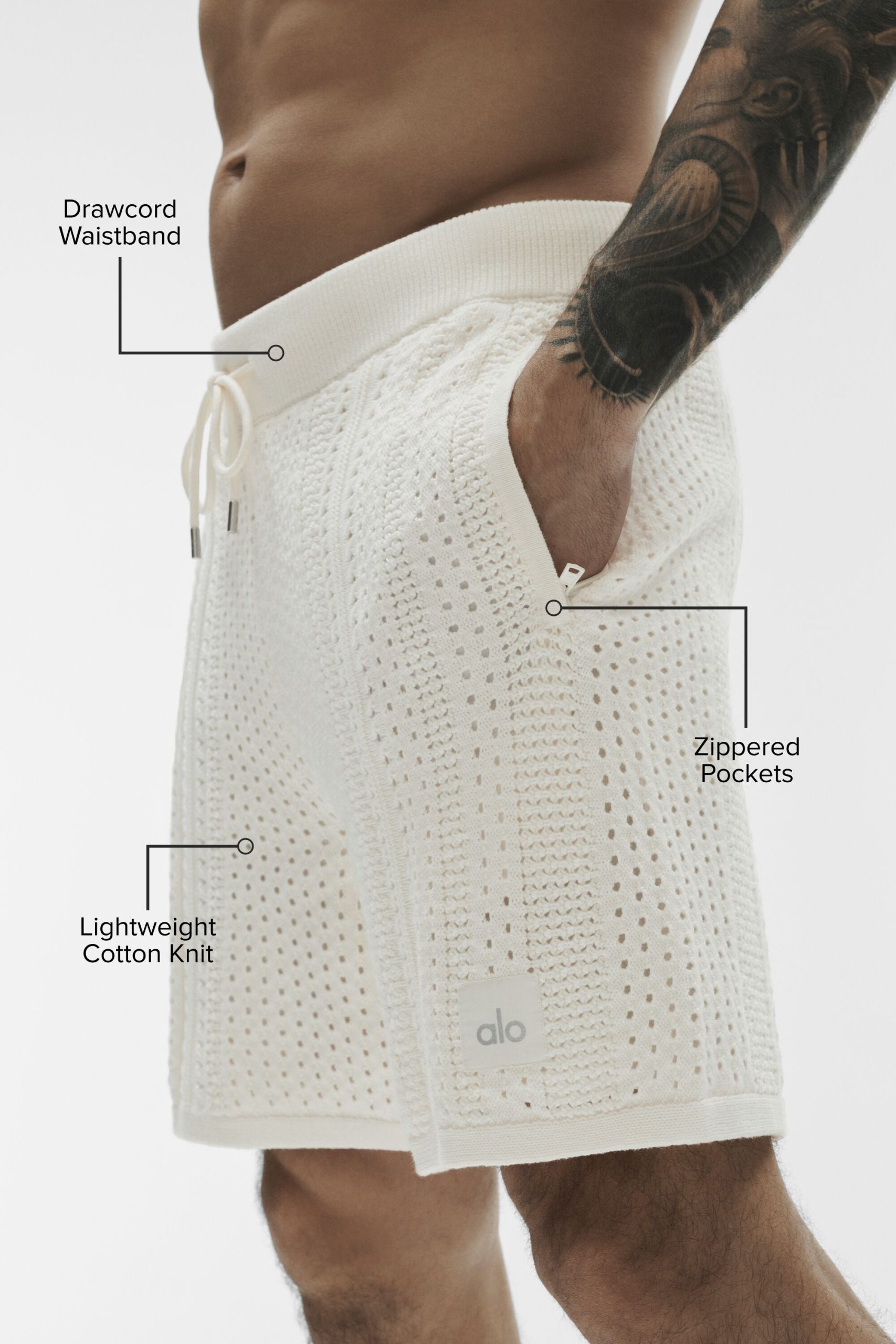 7 Coastline Knit Short - Ivory - Image 2