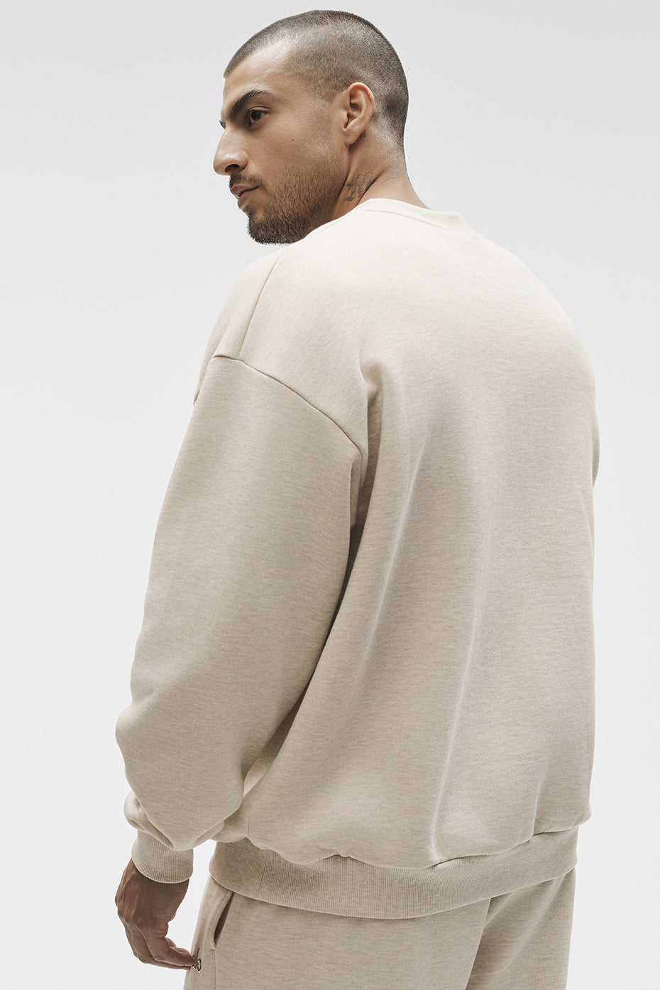 Accolade Crew Neck Pullover - Oatmeal Heather - Image 2