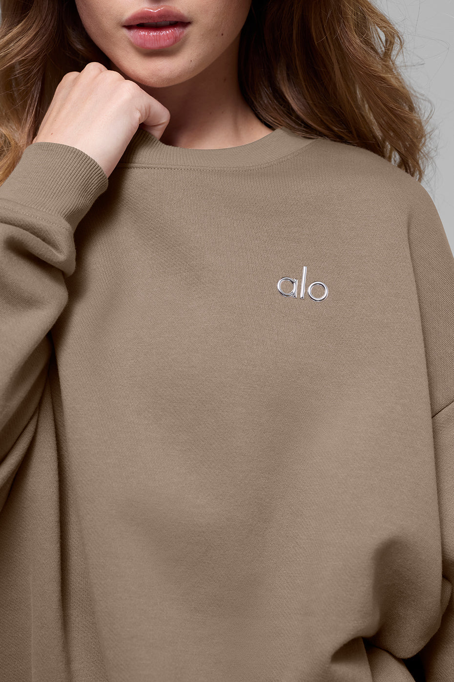 Accolade Crew Neck Pullover - Gravel - Image 6