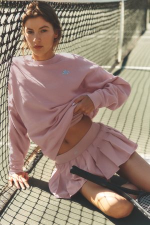 Accolade Crew Neck Pullover - Vintage Pink