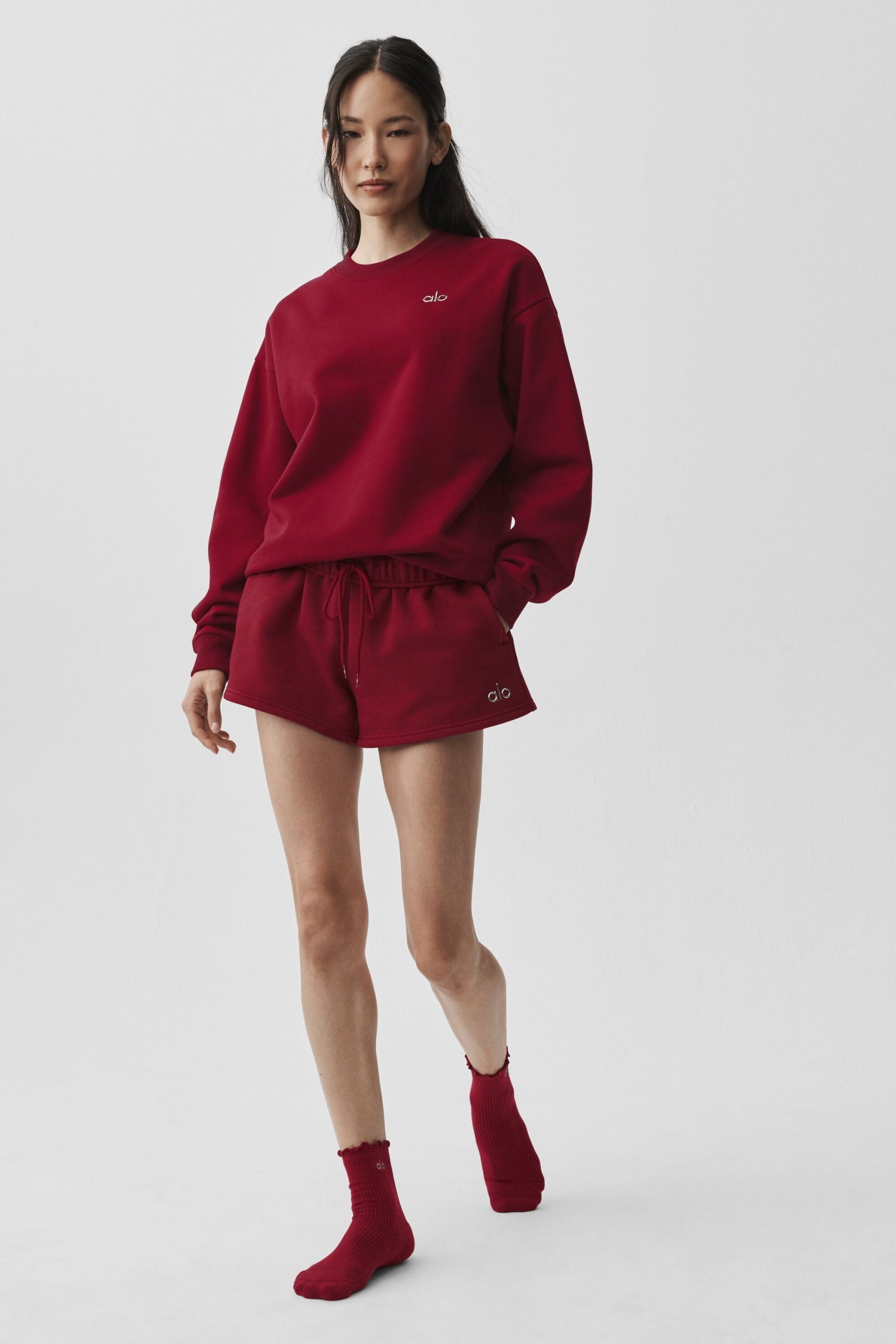 Accolade Crew Neck Pullover - Summer Romance Red - Image 5