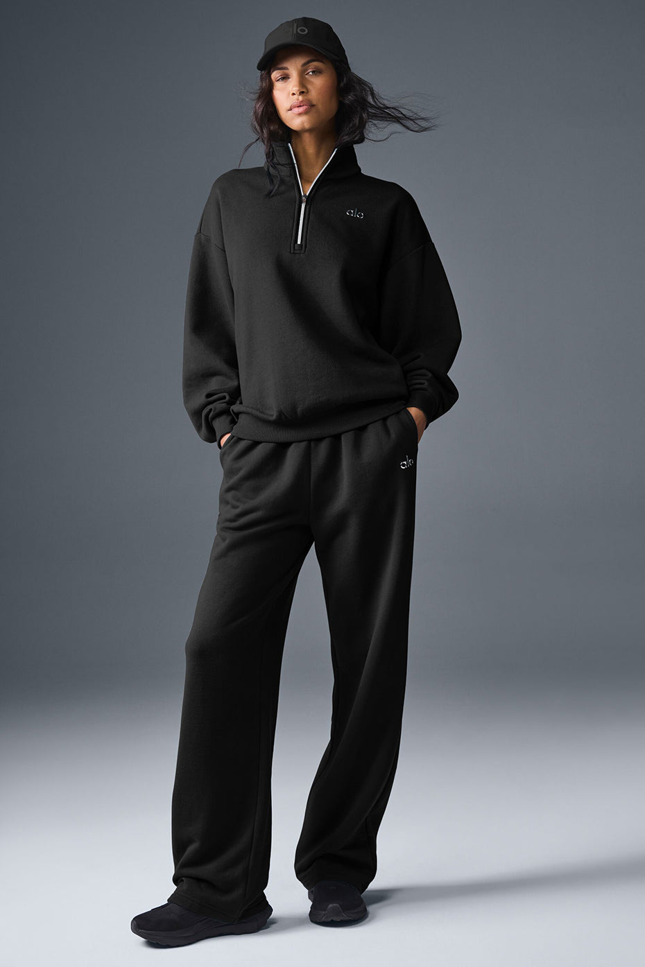 Accolade 1/4 Zip Pullover - Black - Image 5