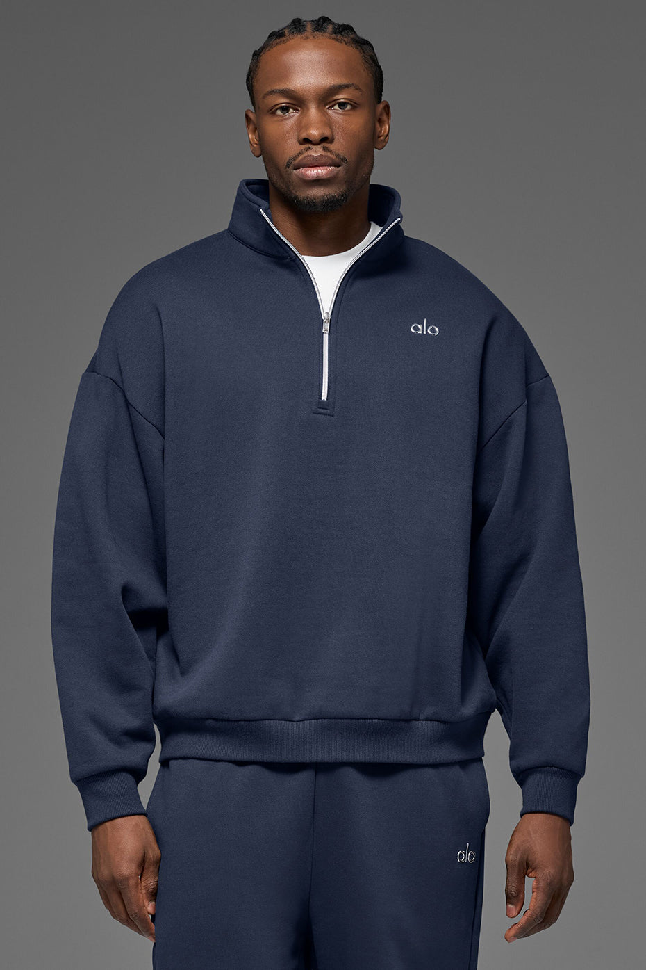 Accolade 1/4 Zip Pullover - Navy - Image 2