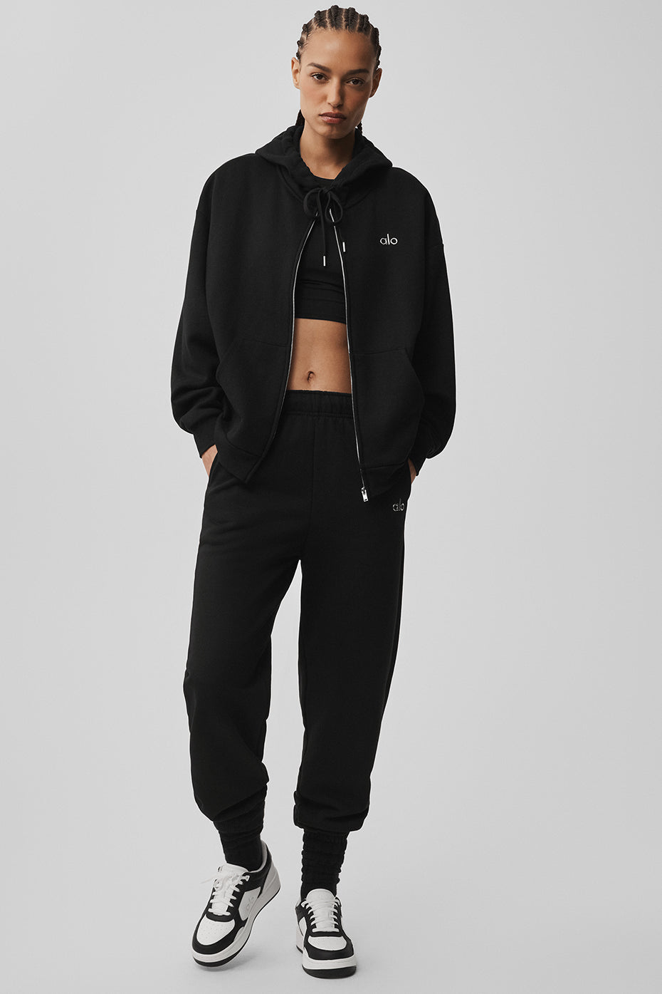Accolade Full Zip Hoodie - Black - Image 5