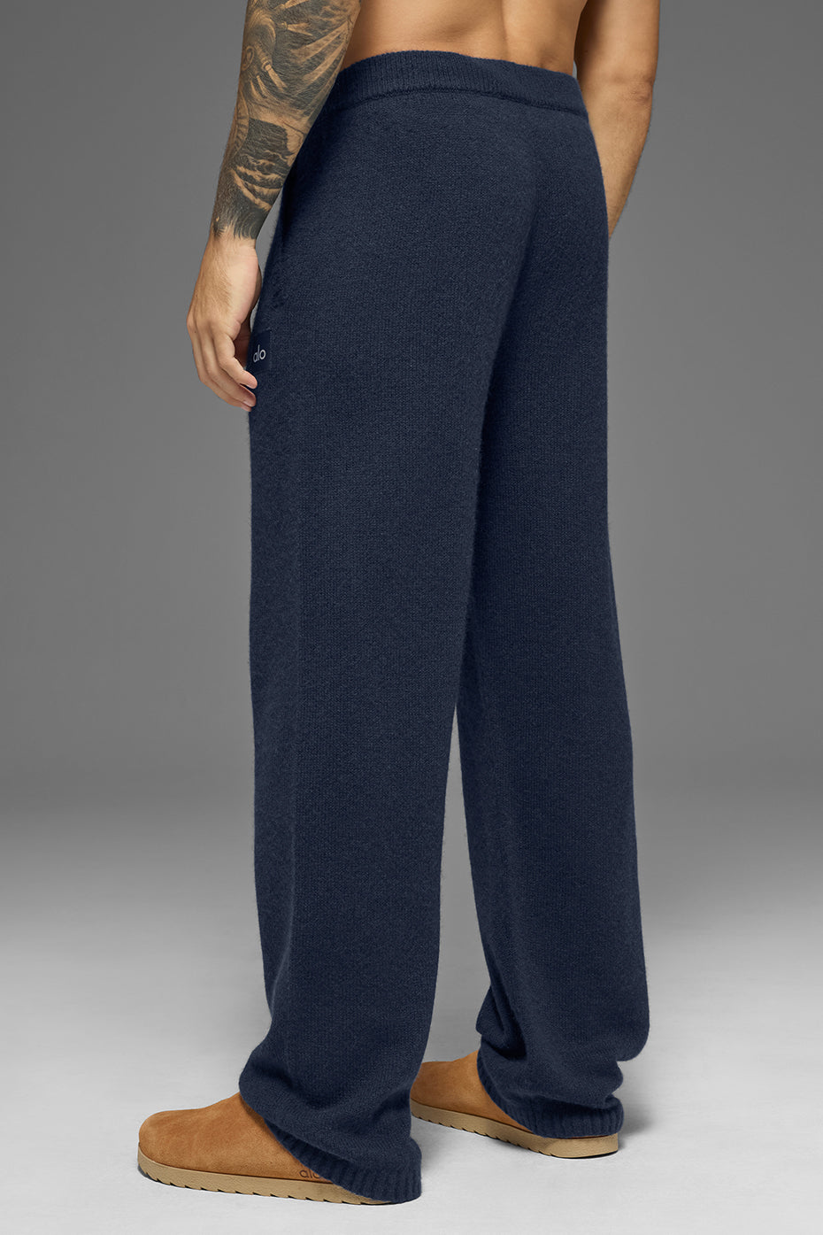 Wool Cashmere New Class Sweatpant - Navy - Image 3