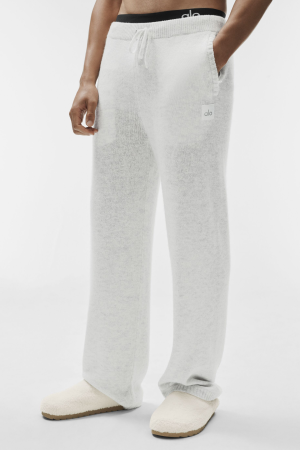 Wool Cashmere New Class Sweatpant - White Heather