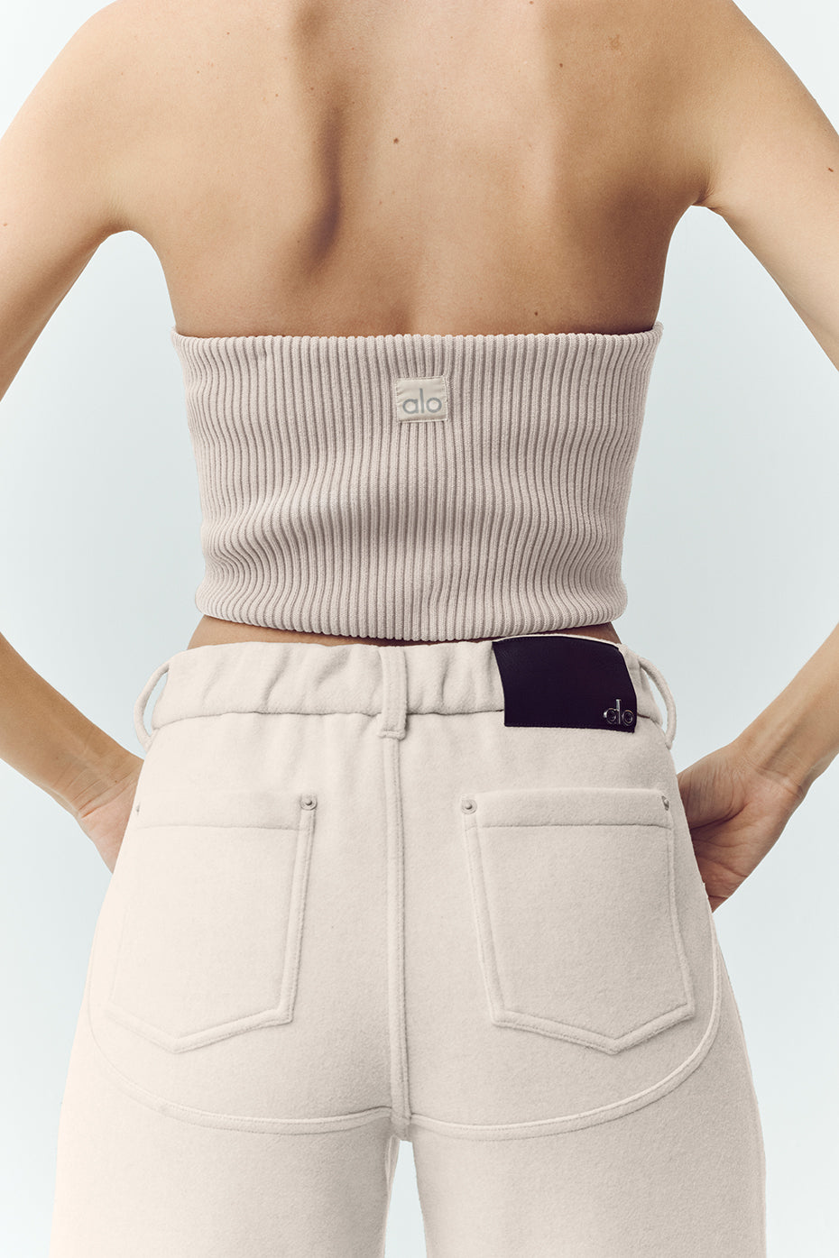 Wool Blend Nightcap Corset Top - Cafe Au Lait - Image 2