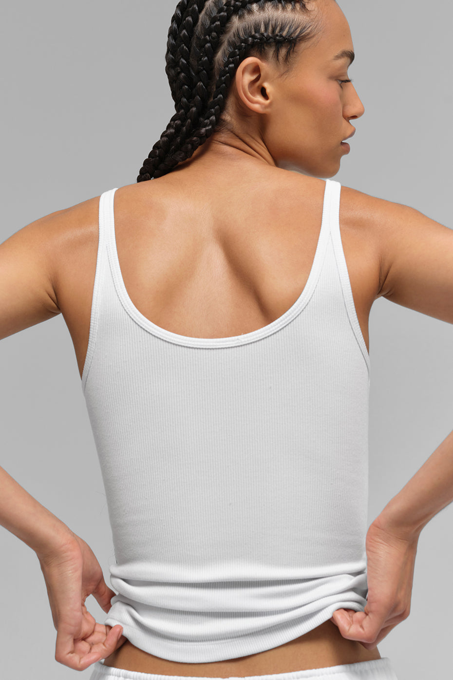 Ribbed Prosper Tank - White - Image 2