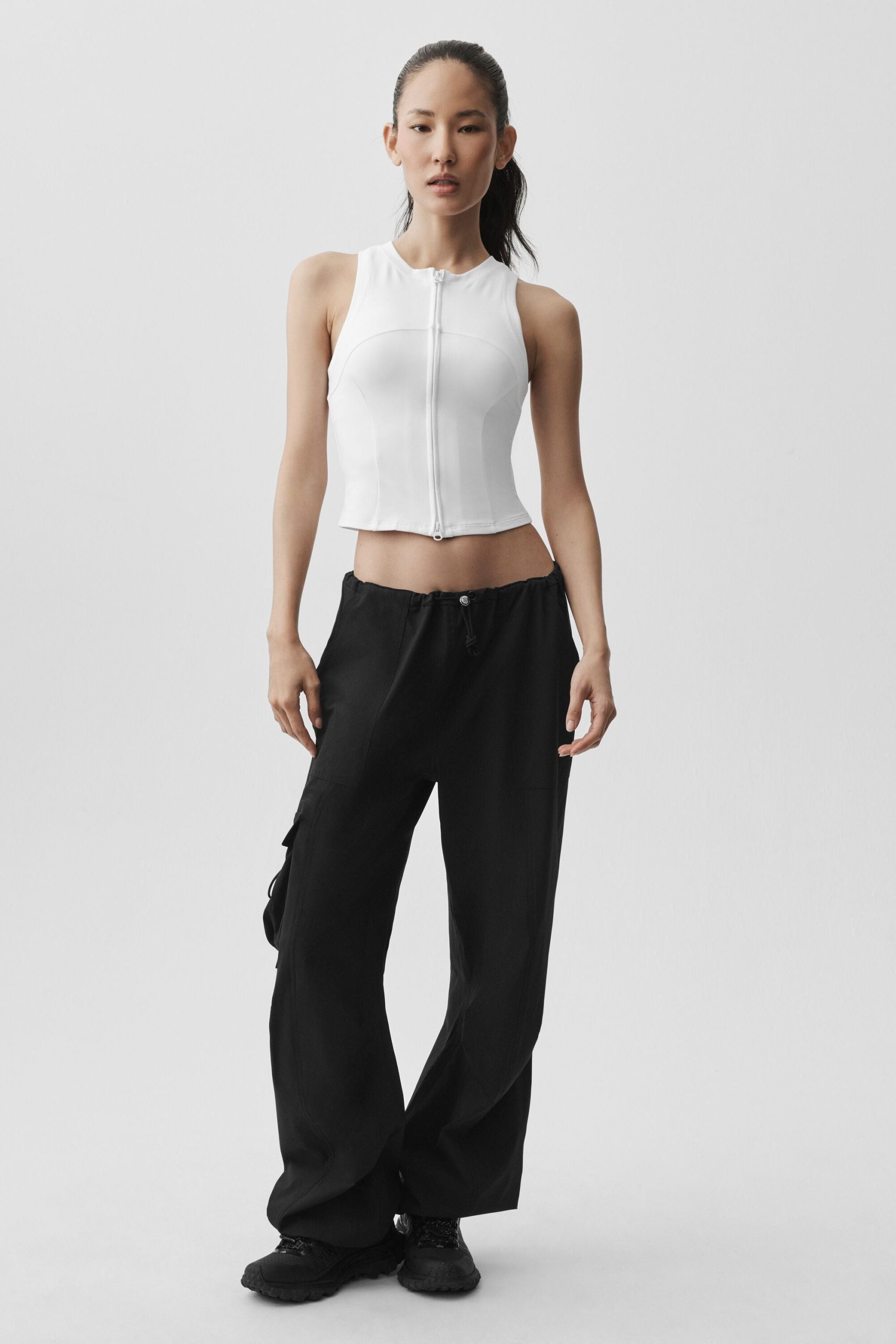 Alosoft Level Up Full Zip Tank - White - Image 6