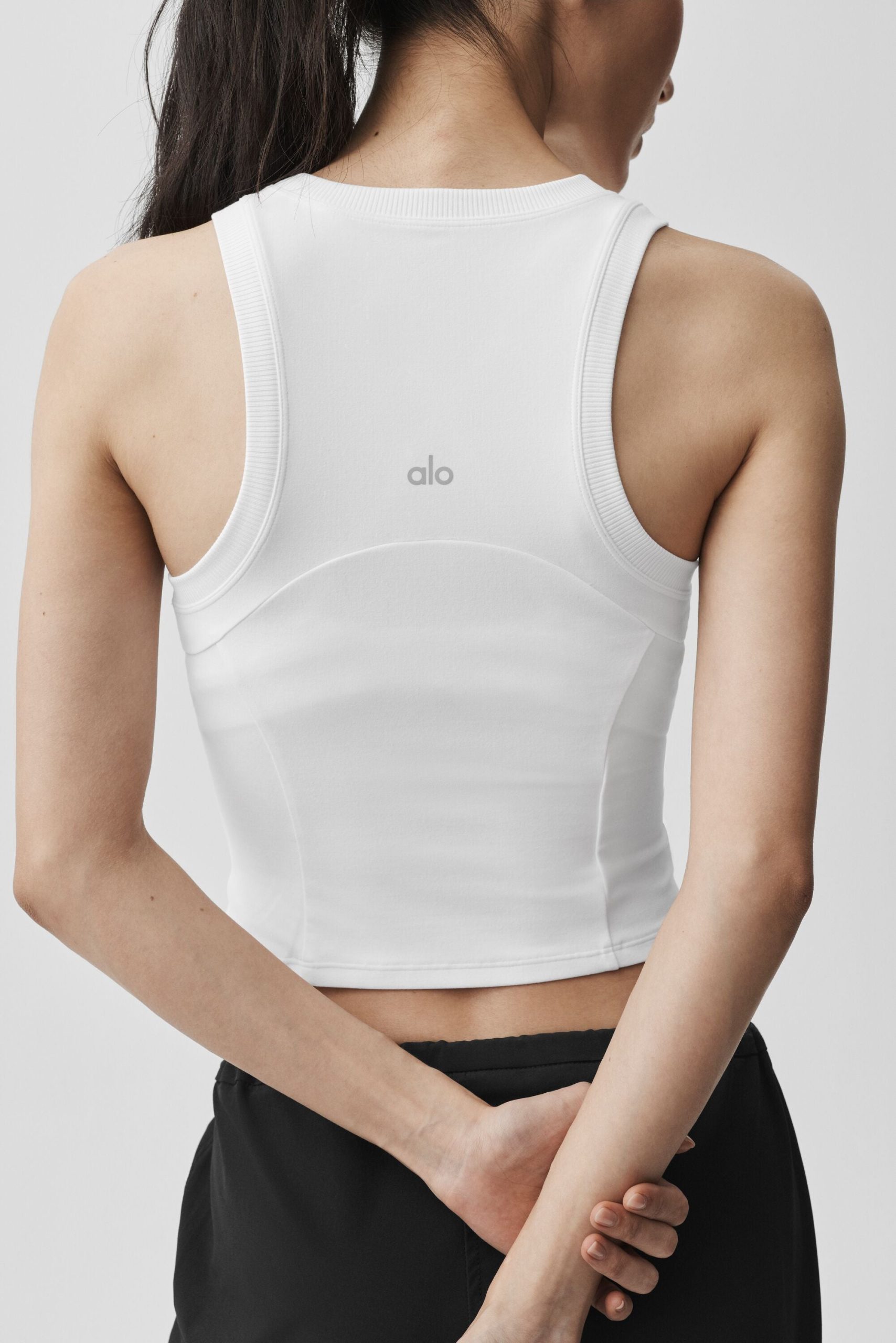 Alosoft Level Up Full Zip Tank - White - Image 4