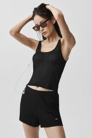 Sweater Sunlit Tank - Black
