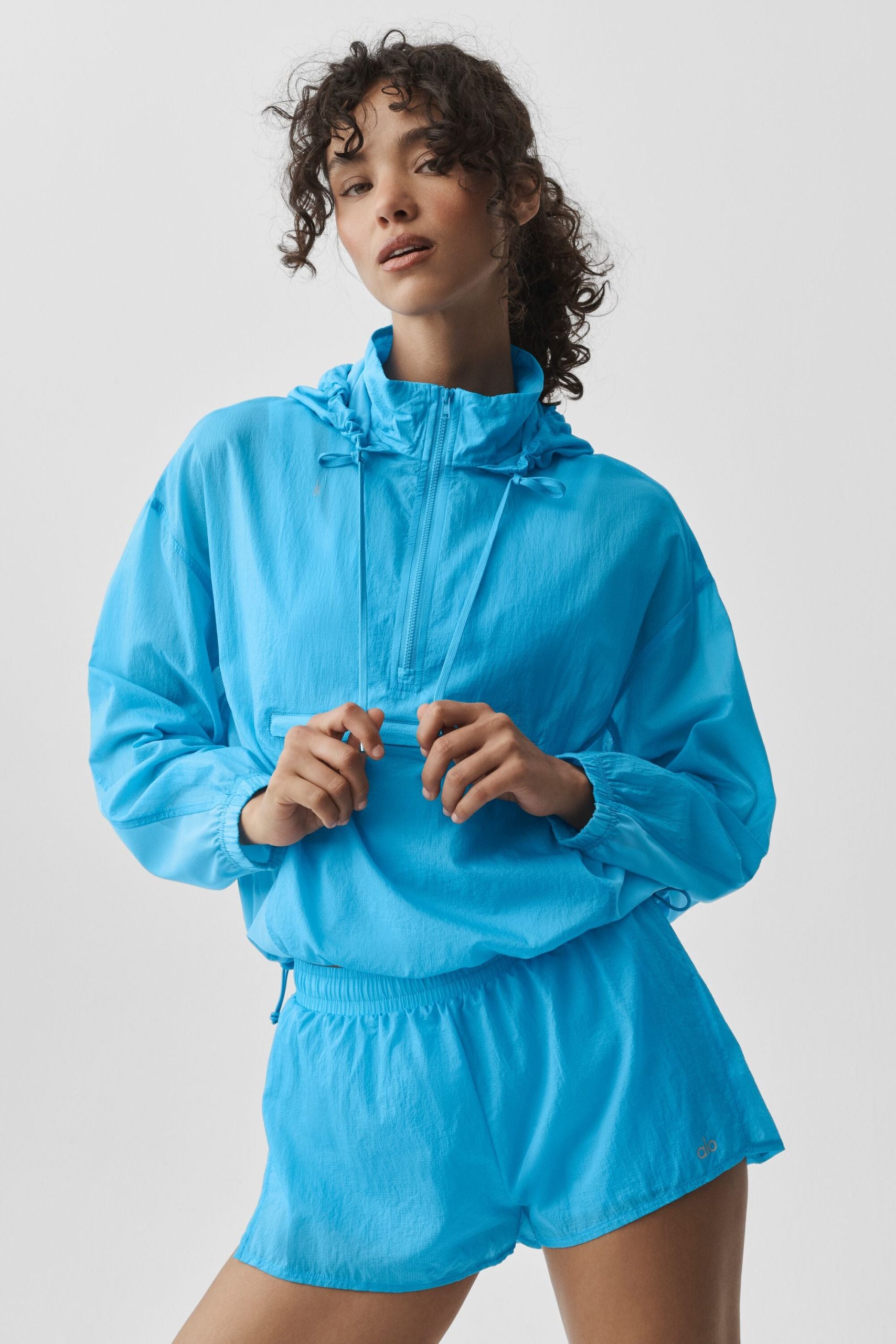 1/4 Zip Go Time Pullover - Azure Blue - Image 3