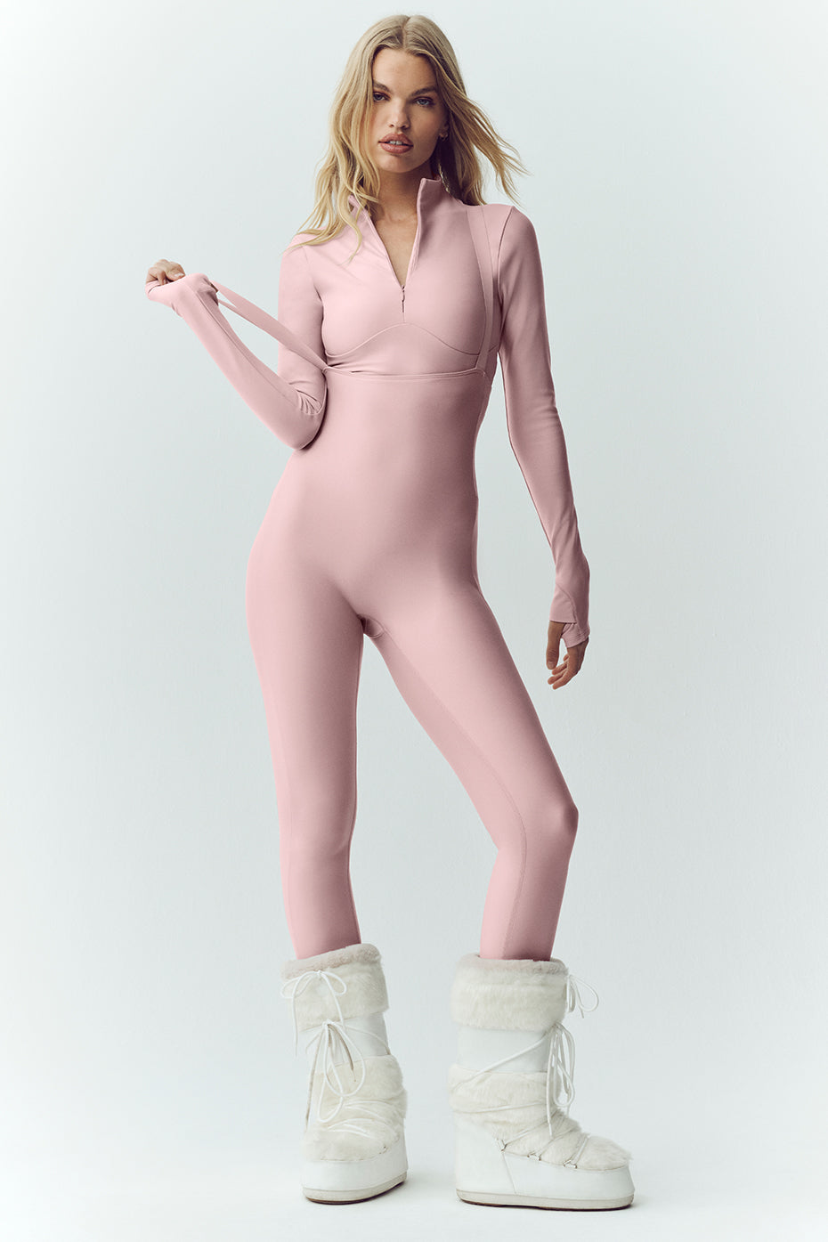 Airlift Winter Warm Ski Time Long Sleeve - Pink Champagne - Image 5