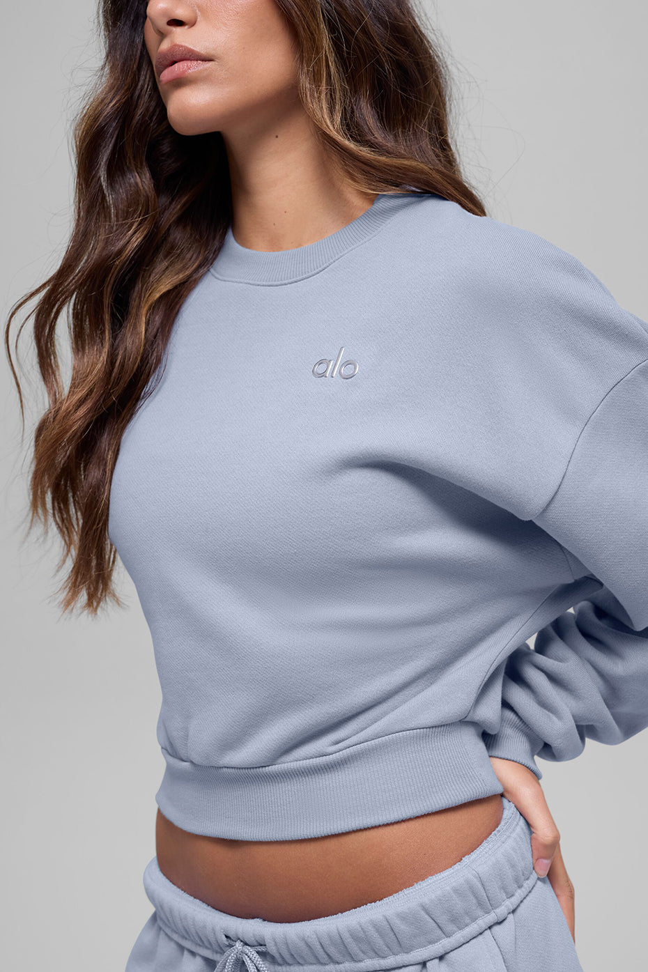Cropped Accolade Crewneck - Winter Frost - Image 5