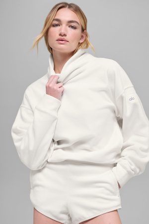 Polar Fleece Hazy Pullover - Ivory