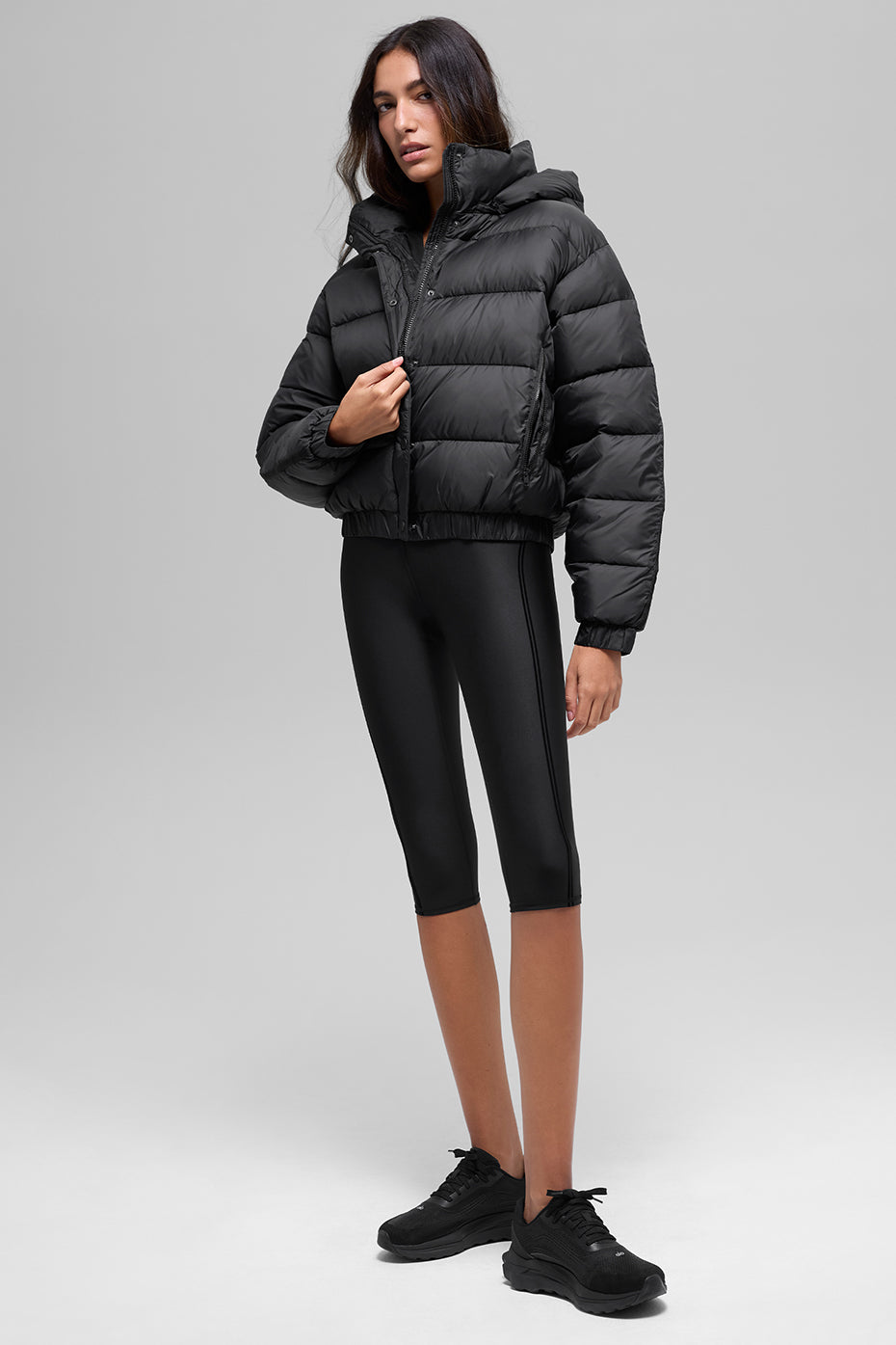 Aspen Love Puffer Jacket - Black - Image 4