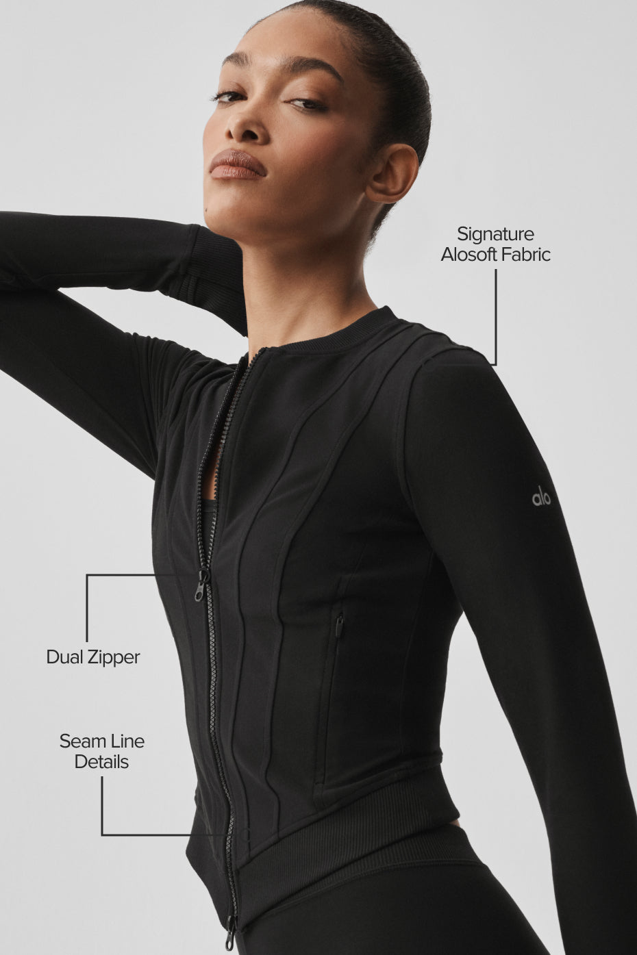 Alosoft Recharge Jacket - Black - Image 2