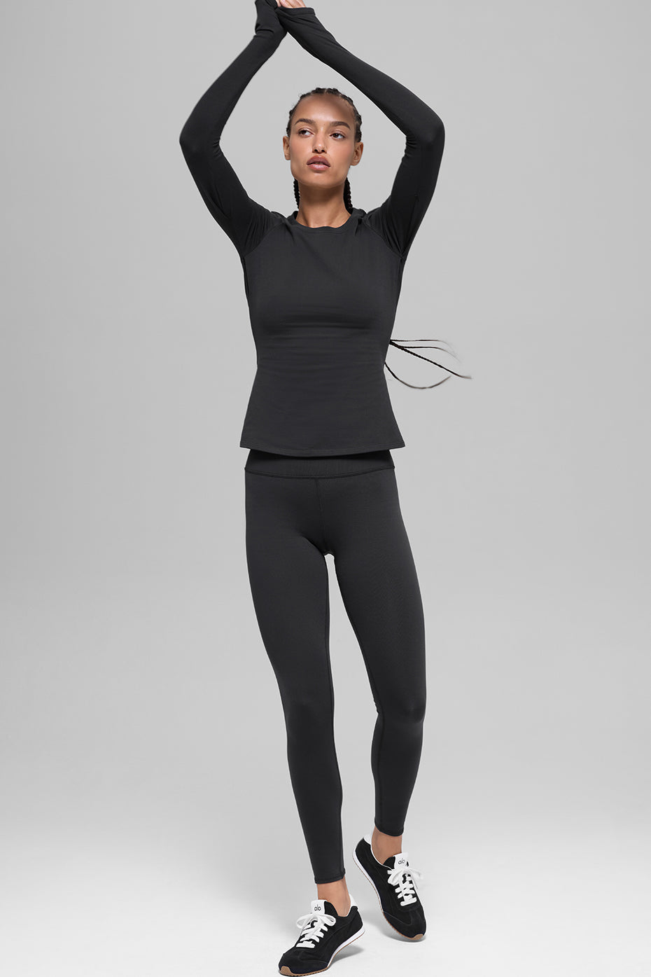 Airbrush Winter Warm High-Waist Nocturne Legging - Black - Image 4