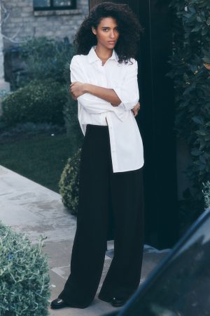 High-Waist Dreamscape Trouser (Long) - Black