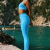 Azure Blue/White